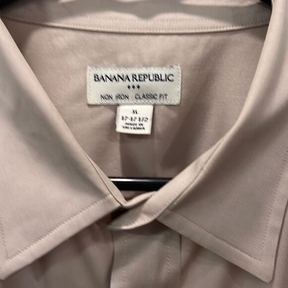 Banana Republic Other - Banana Republic Dress Shirt - Cotton -  17 1/2 Neck - Tan